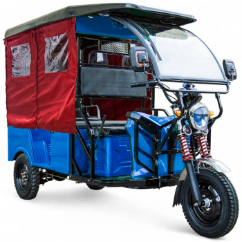 Электротрицикл Rutrike Рикша 60V1000W красно-синий