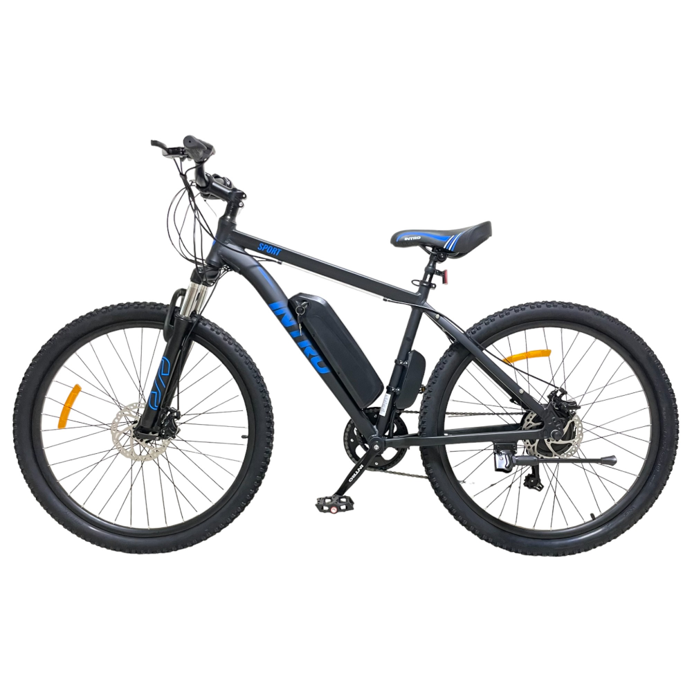 Электровелосипед INTRO Sport черно-синий 1