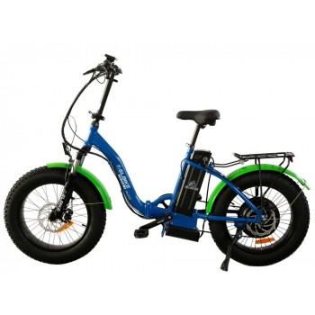 Электровелосипед электрофэтбайк Elbike Taiga 1 Elite сине-зеленый