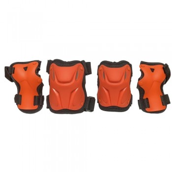 Набор защиты Tech Team Safety line 800, цвет оранжевый (размеры S, M, L)